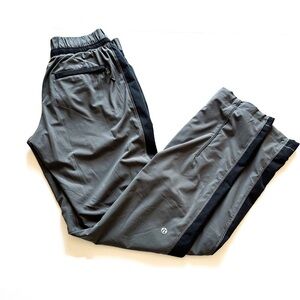 Lululemon Gray Track Pants Drawstring Hems & Waist 4+ Pockets Size 4